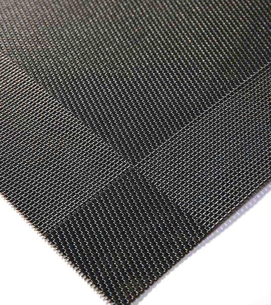 Clásico mantel de poliéster y de Teslin de PVC con color de negro y de forma de cuadrícula