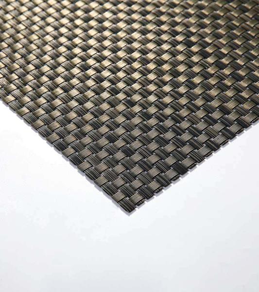 8 * 8 Mantel de poliéster y de Teslin de PVC con color de negro y amarillo y de forma de cuadrícula