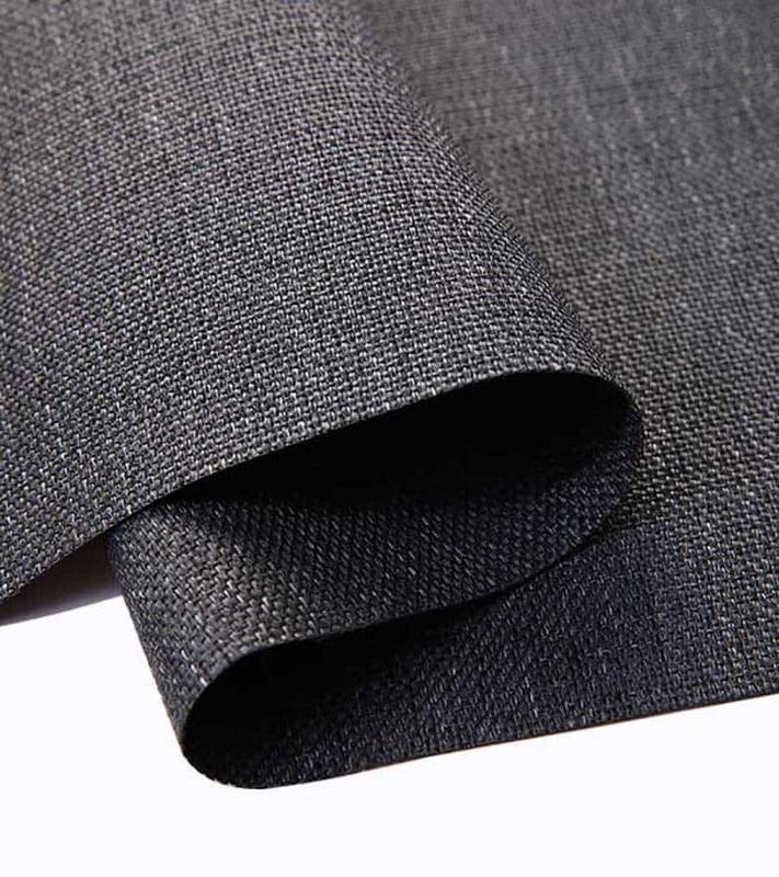 Mantel y alfombra de poliéster y de Teslin de PVC con color de negro y de forma de cuadrícula